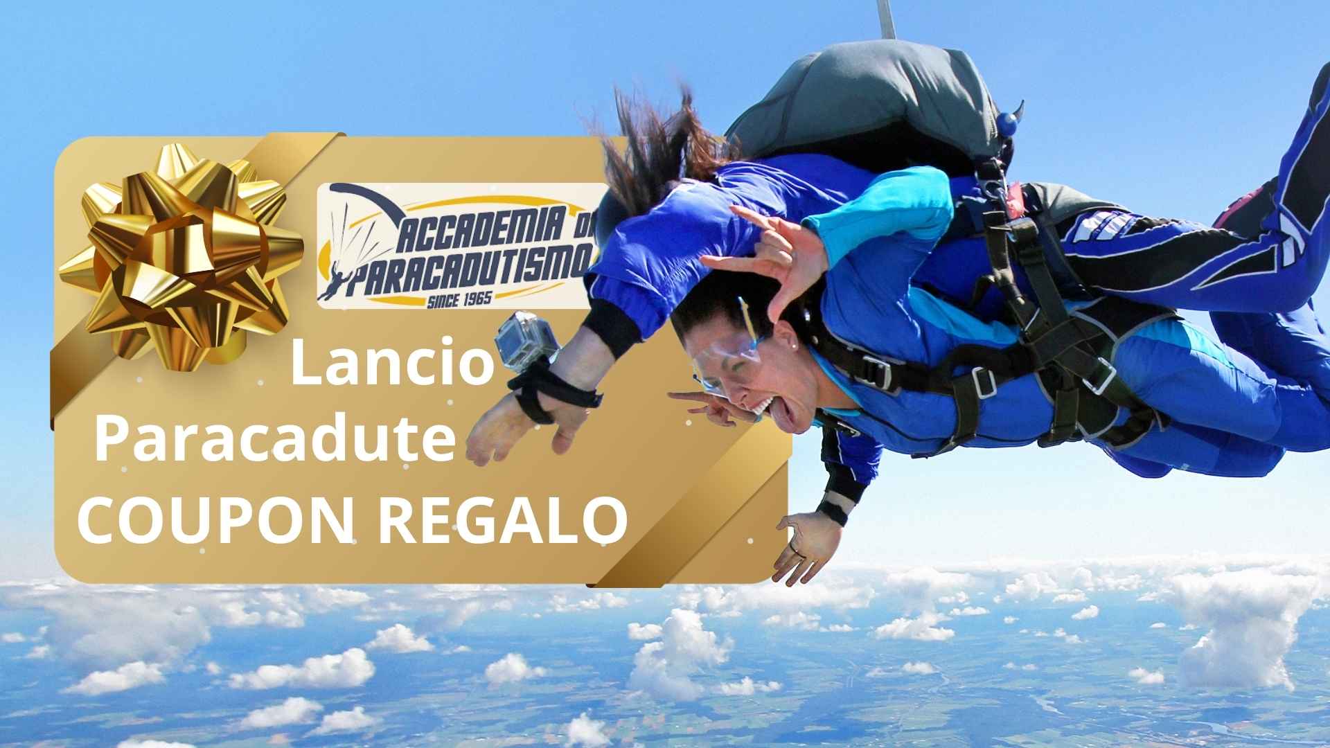 Give a tandem parachute jump coupon for a unique gift