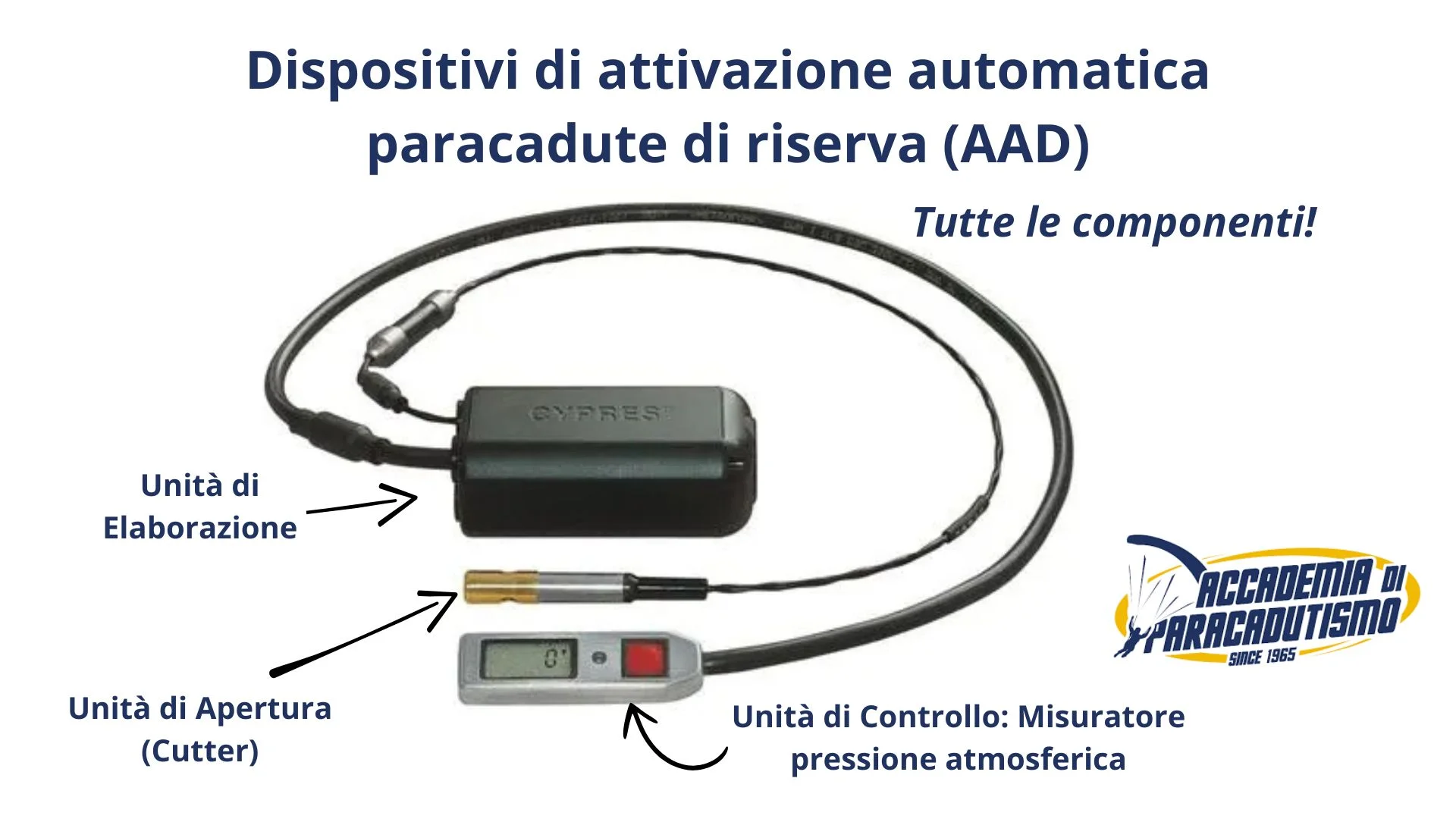 quanto è sicuro lanciarsi con il paracadute? Dispositivi di attivazione automatica paracadute di riserva AAD