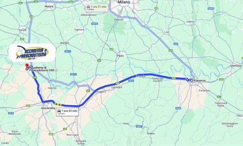 Paracadutismo Piacenza Mappa con Indicazioni stradali